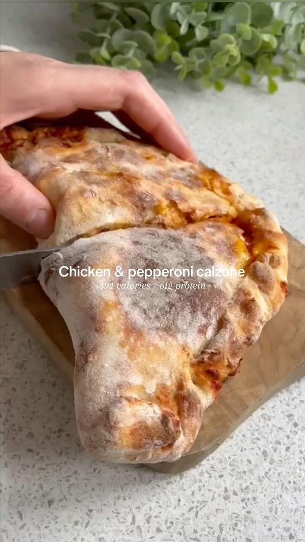 Chicken & Pepperoni Calzone 🍗