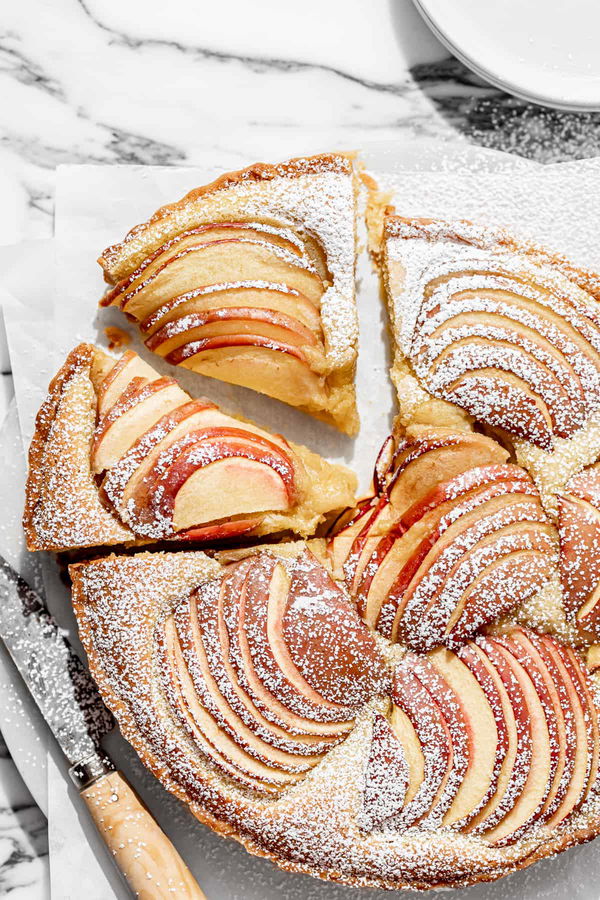 Apple Frangipane Tart with Sweet Shortcrust Pastry