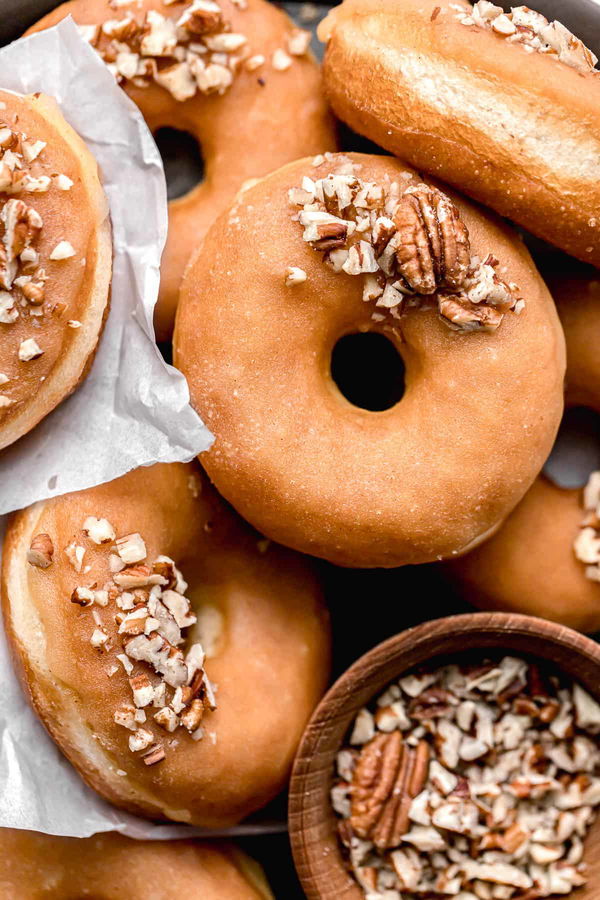 Maple Glazed Brioche Donuts