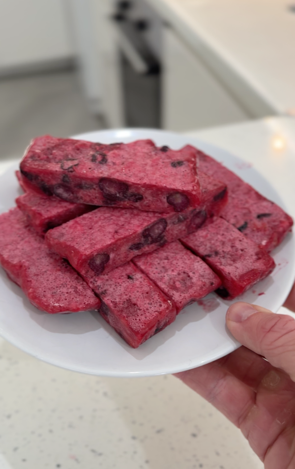 Frozen Berry Protein Bars
