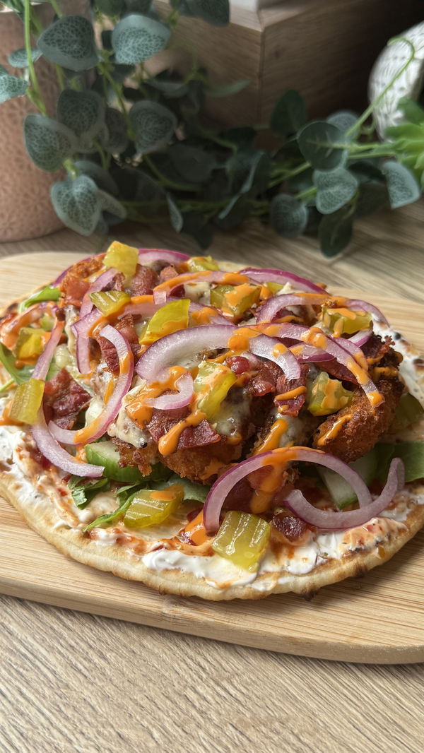 Crispy Chicken and Bacon Flatbread