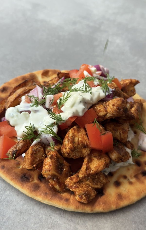Chicken 'Souvlaki' Flatbread