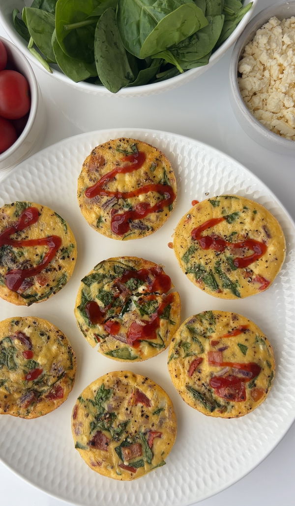 Bacon and Cottage Cheese Meal Prep Omelette Bites