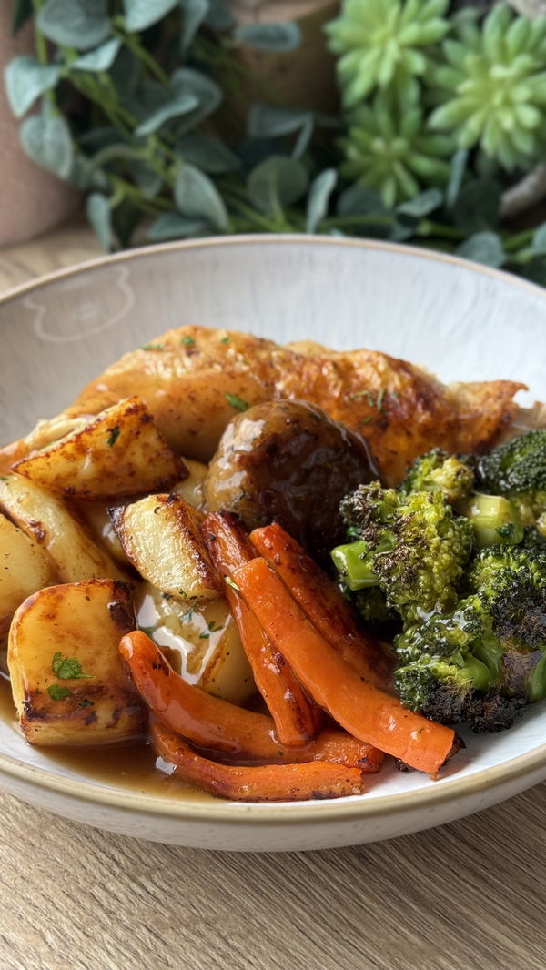 One Pan Roast Chicken Dinner