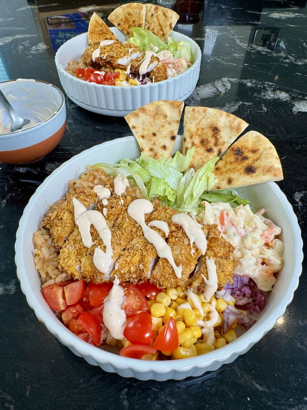 Crispy Peri Chicken Burrito Bowl