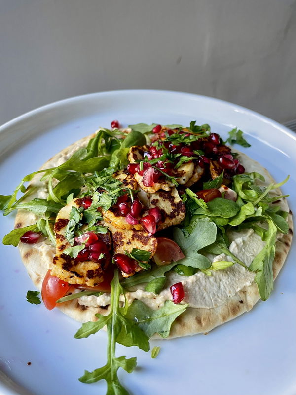 Harissa & Honey Halloumi Flatbread