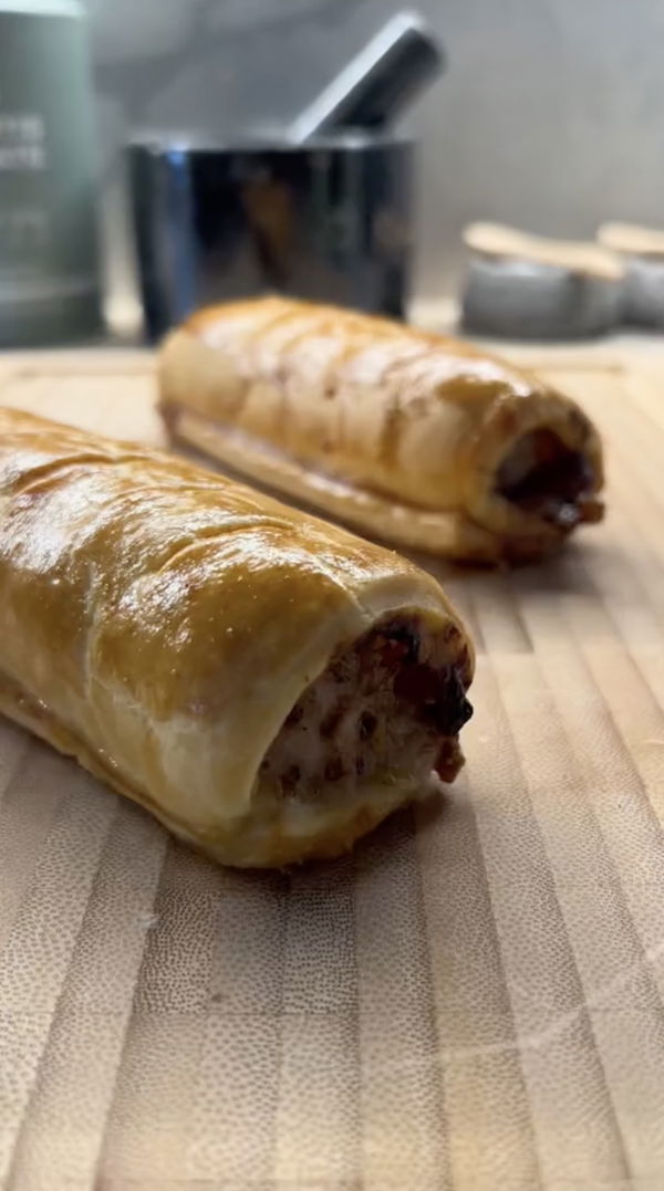 Cheese & Pickle Sausage Rolls