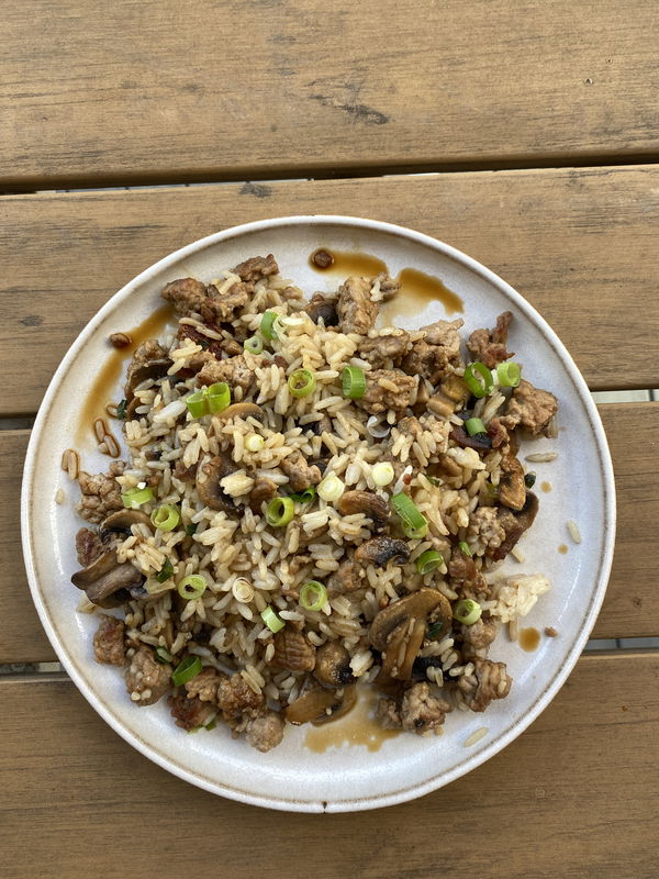 Mushroom & Pork Fried Rice