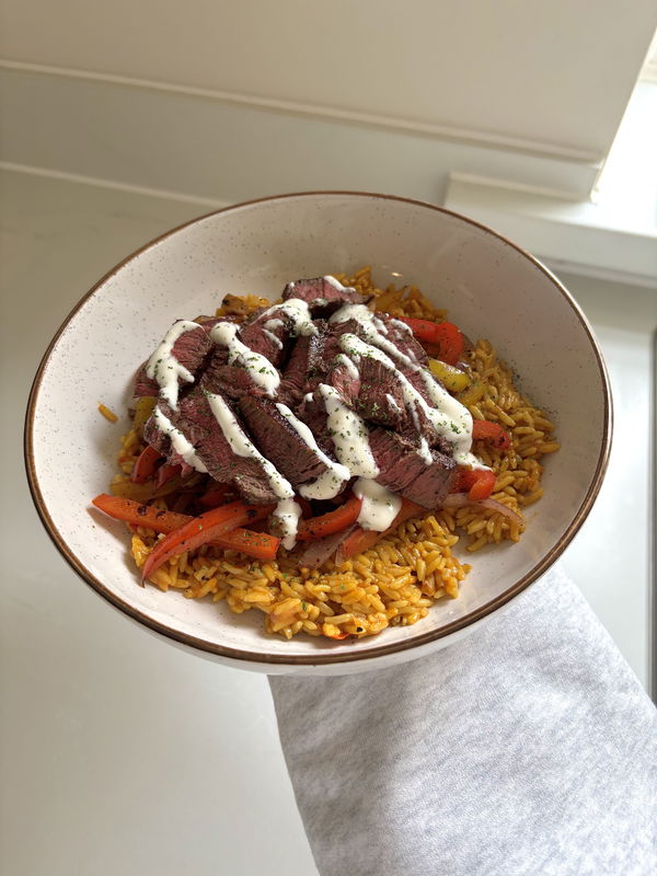 Ranch Steak Rice Bowl