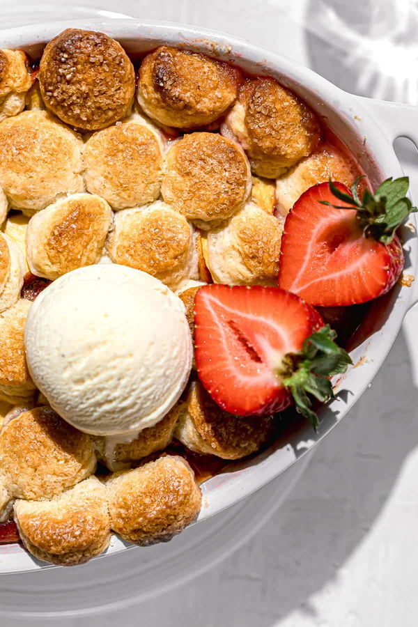 Strawberry Peach Cobbler