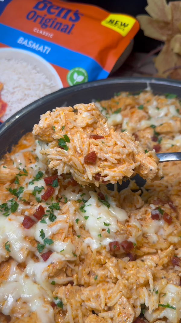 Creamy Chicken and Chorizo One Pot Rice🍚