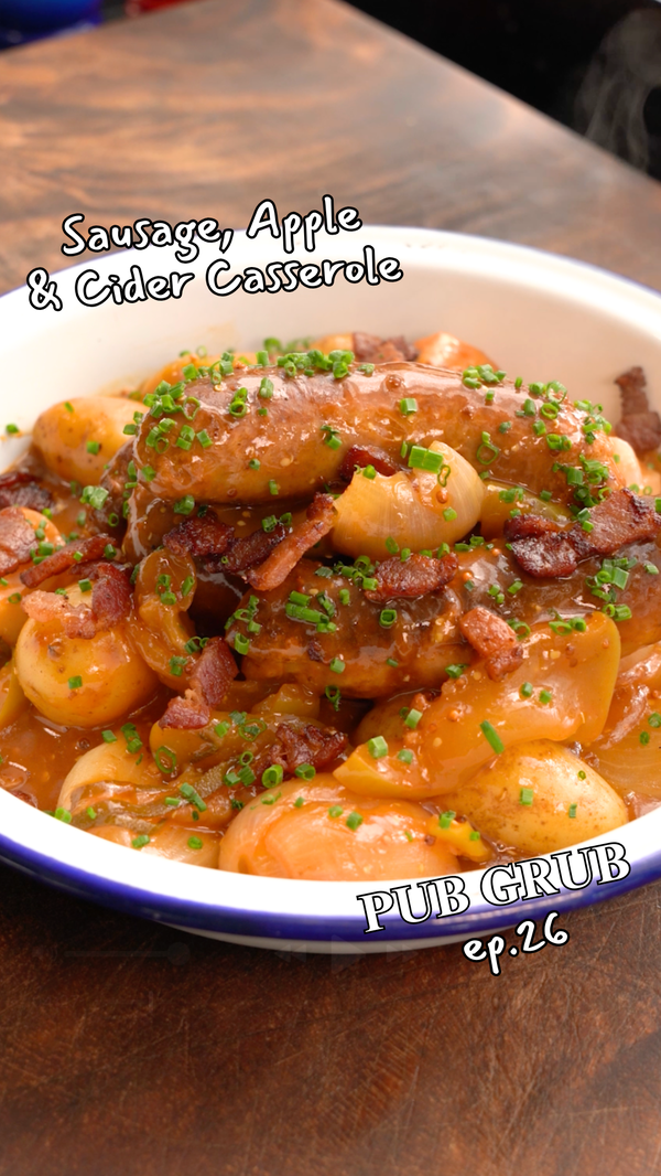 Sausage, Apple & Cider Casserole