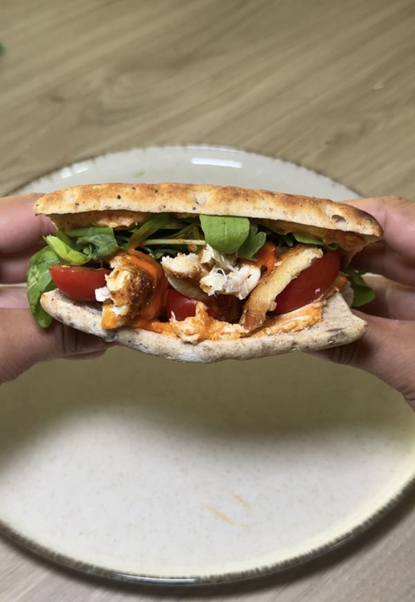 Quick and Easy Chicken Flatbread