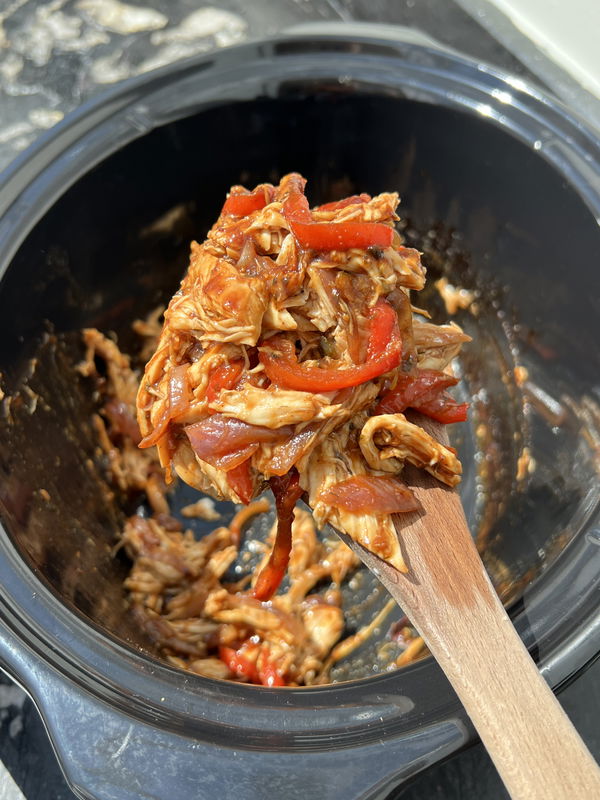 Slow Cooker BBQ Ranch Chicken