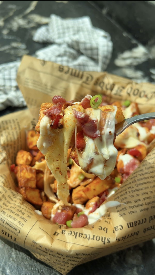 Dirty Loaded Crispy Potatoes