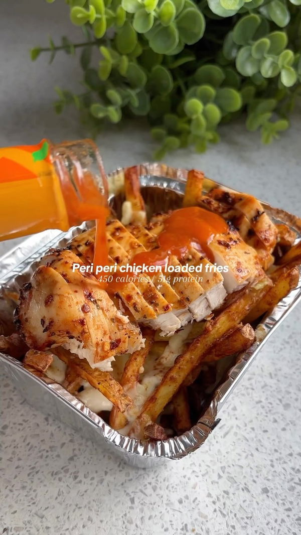 Peri Peri Chicken Loaded Fries 🥵