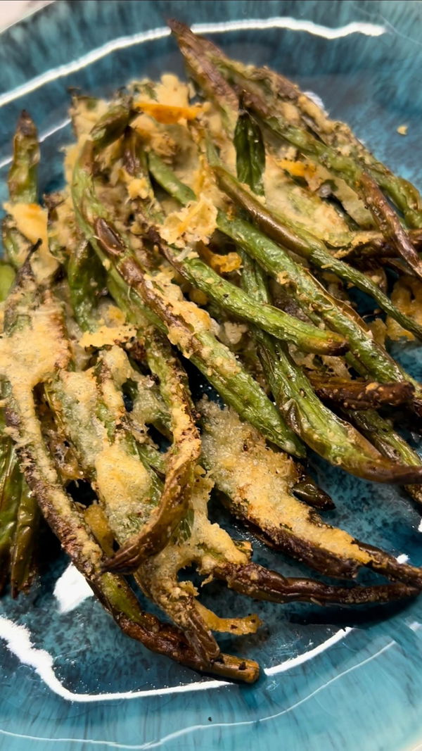 Crispy Parmesan Green Beans