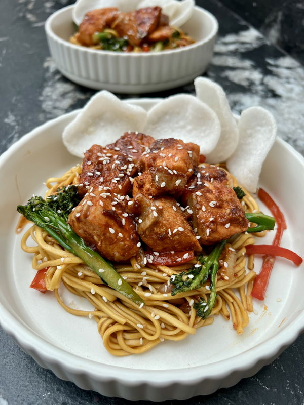 Teriyaki Salmon Noodles