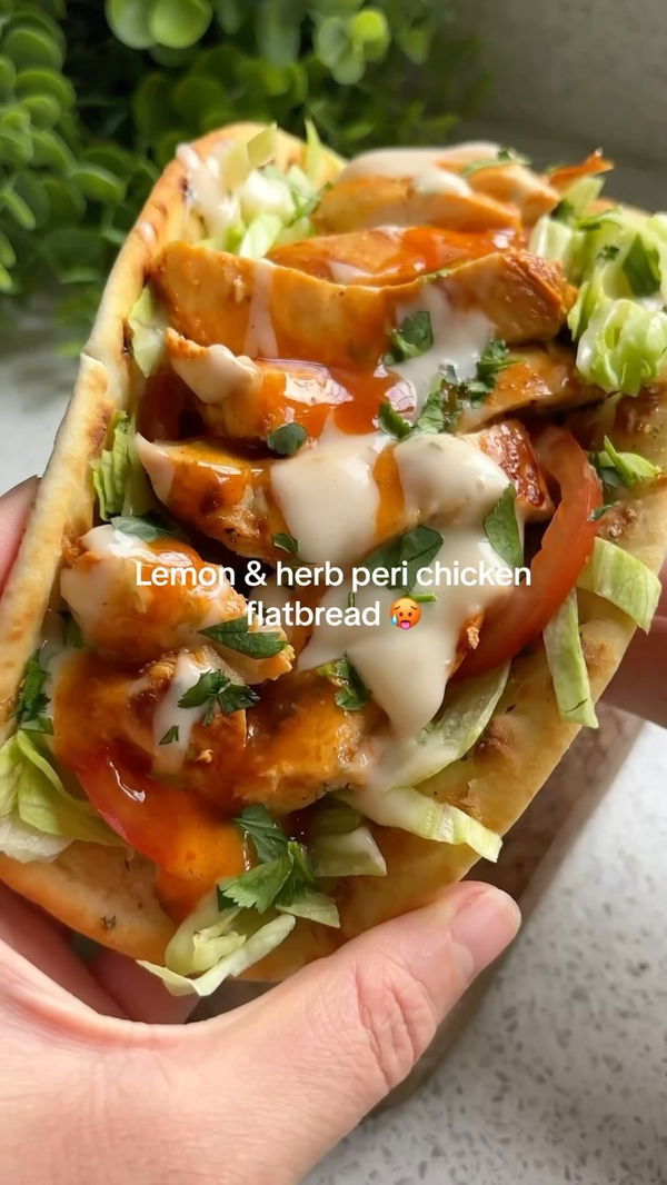 Peri Peri Lemon & Herb Chicken Flatbread