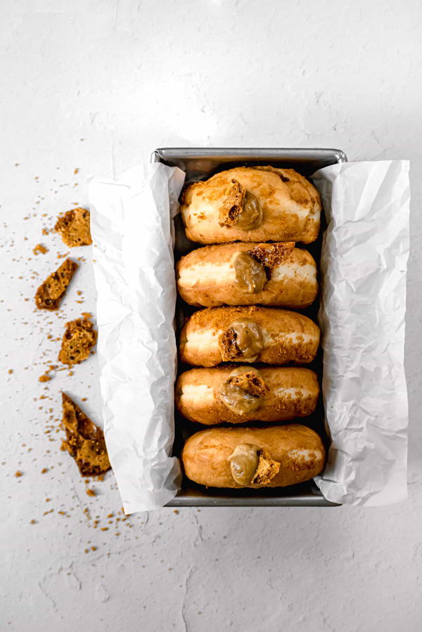 Crème Brûlée Filled Brioche Donuts