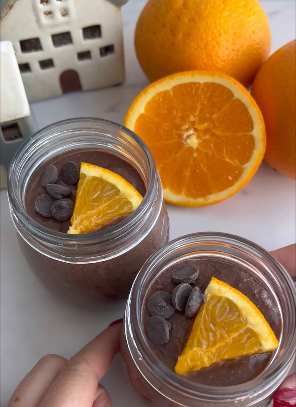 Chocolate Orange Blended Chia Pudding