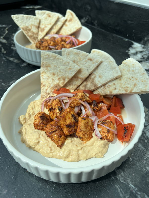 Peri Chicken Hummus Bowl