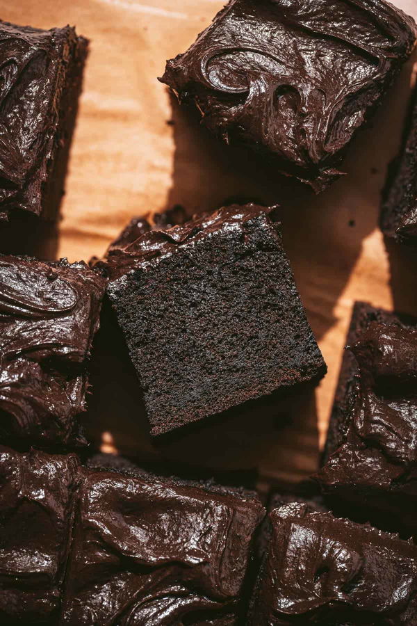 Dark Chocolate Malt Snack Cake