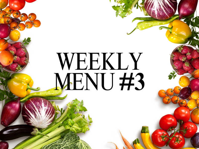 Weekly menu #3