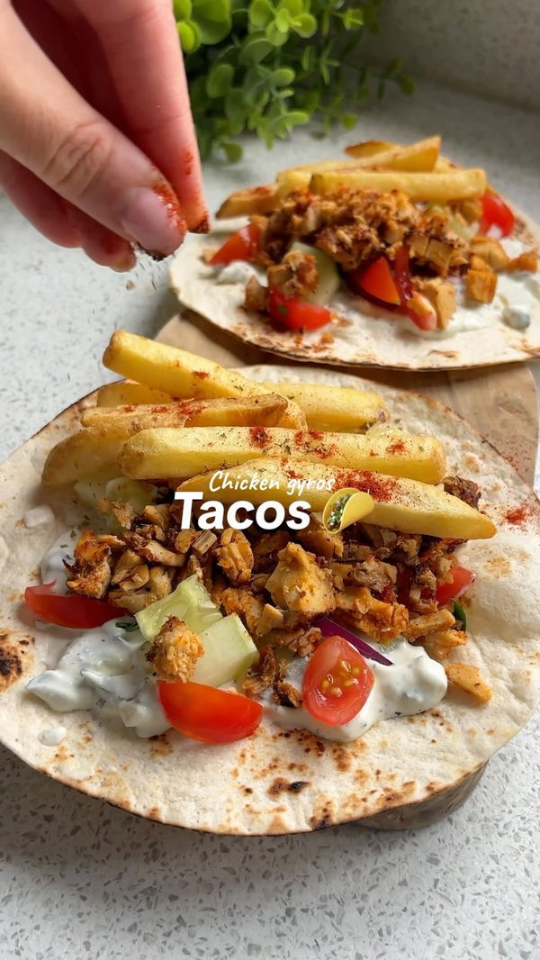 Chicken Gyros Tacos🌮