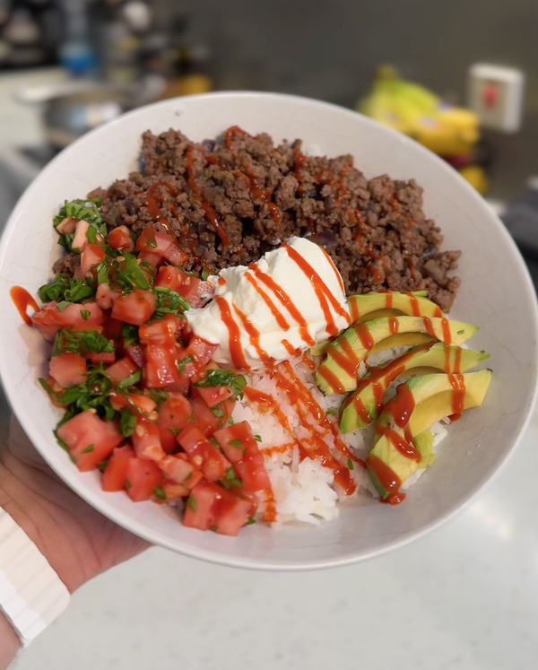 Avocado Beef Bowl