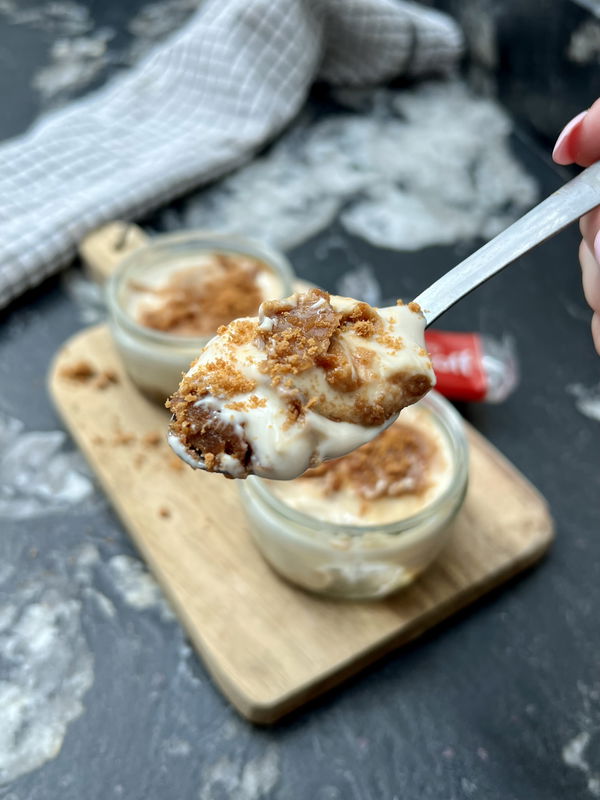 Mini Biscoff Protein Cheesecakes