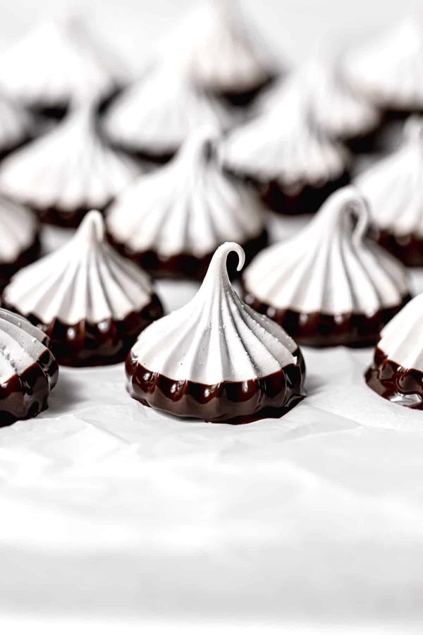 Chocolate Dipped Meringue Cookies