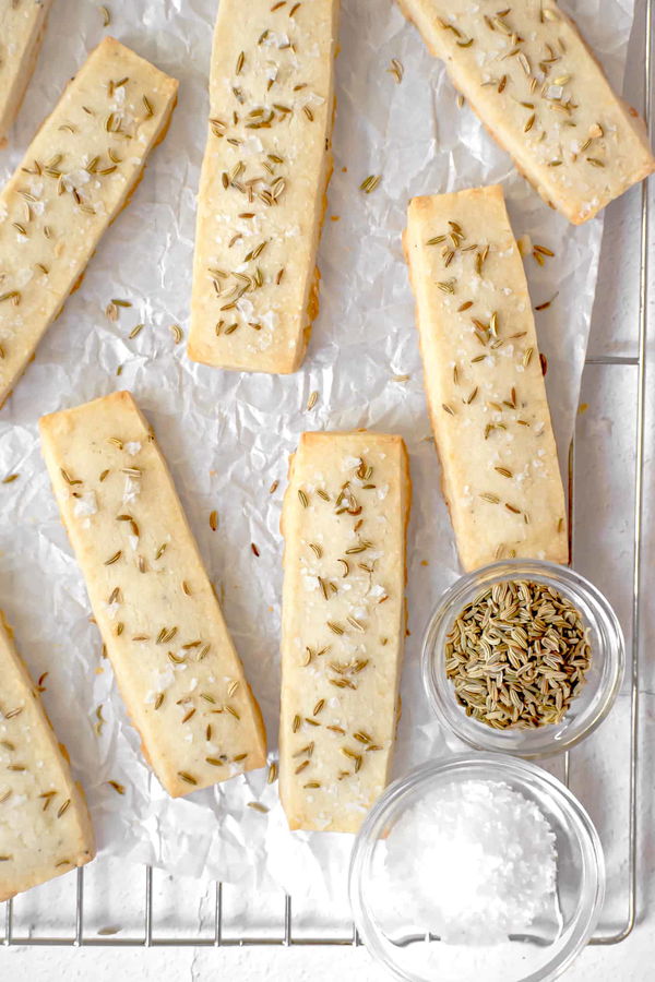 Parmesan Fennel Shortbread