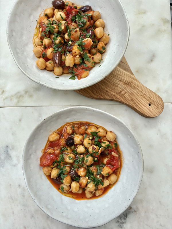 Puttanesca Chickpeas