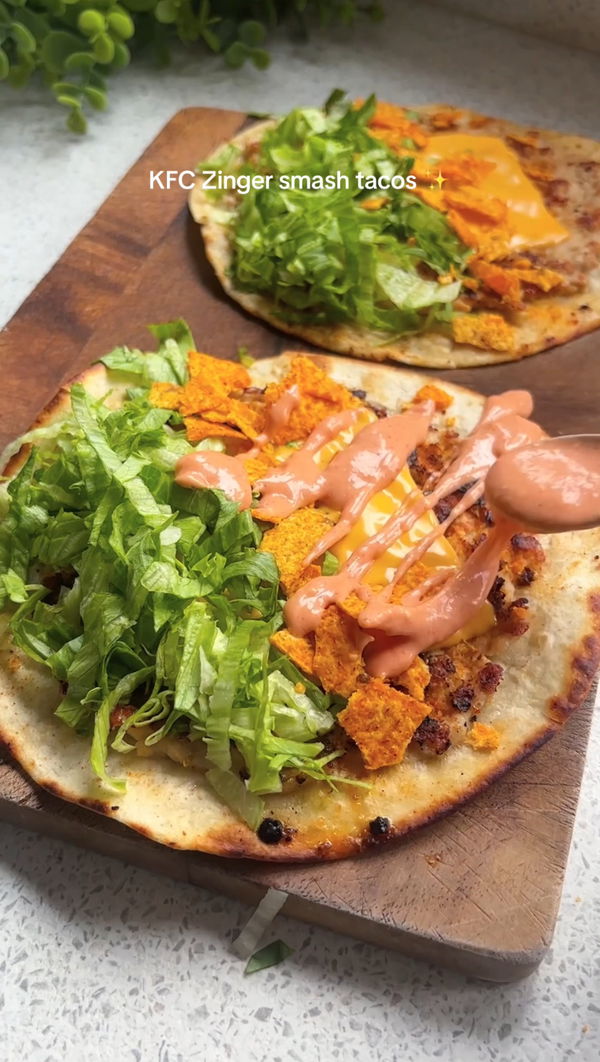 KFC Zinger smash tacos