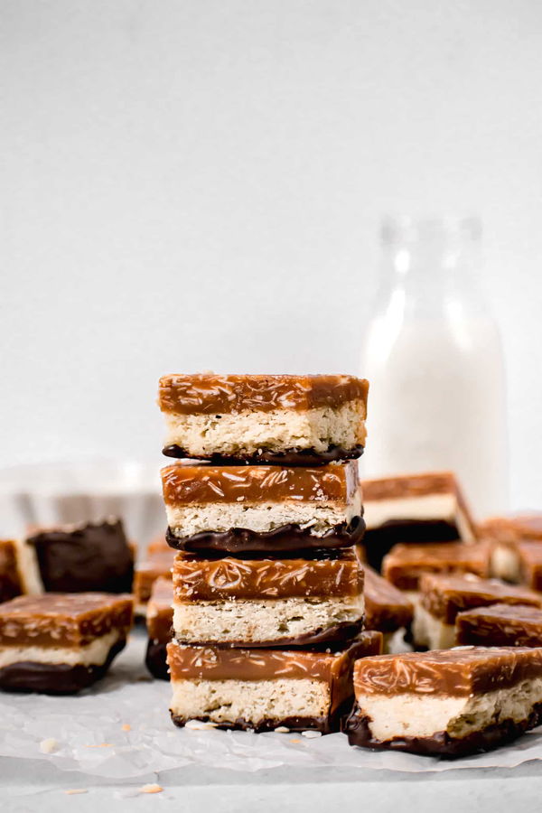 Homemade Samoa Bars