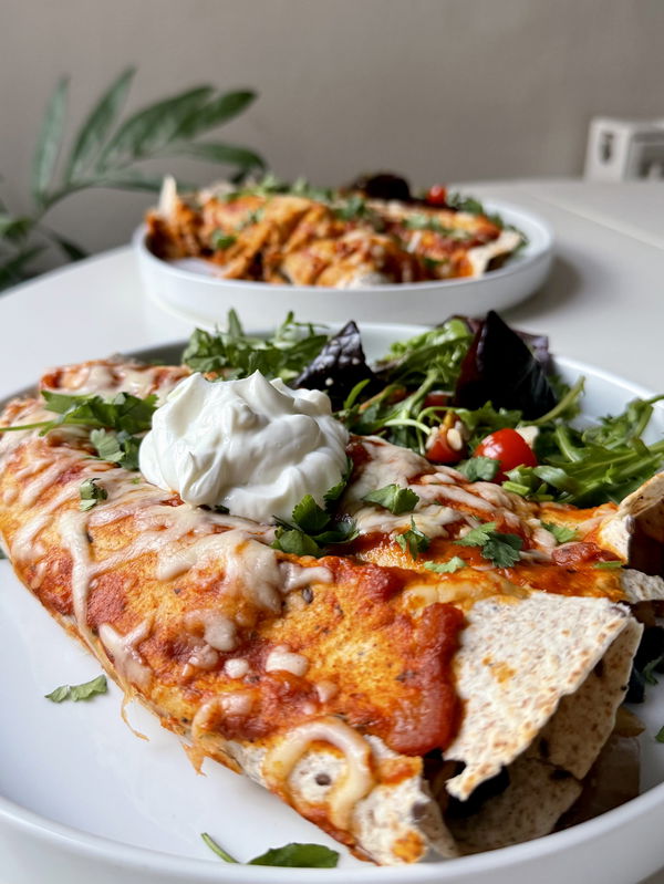 Chicken & Black Bean Enchiladas