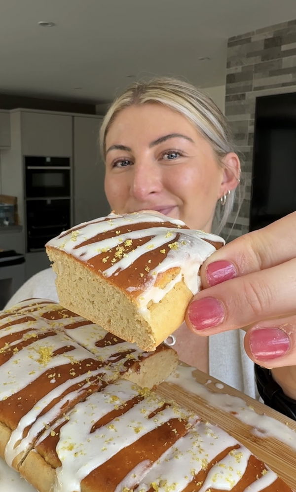 Protein Lemon Drizzle Slices