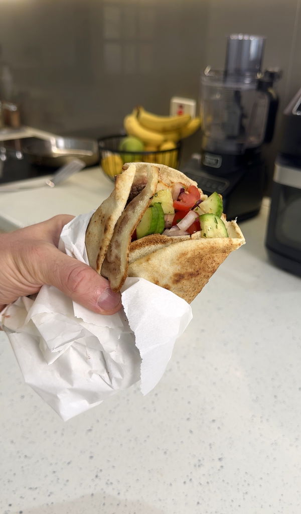Mediterranean Beef Pita