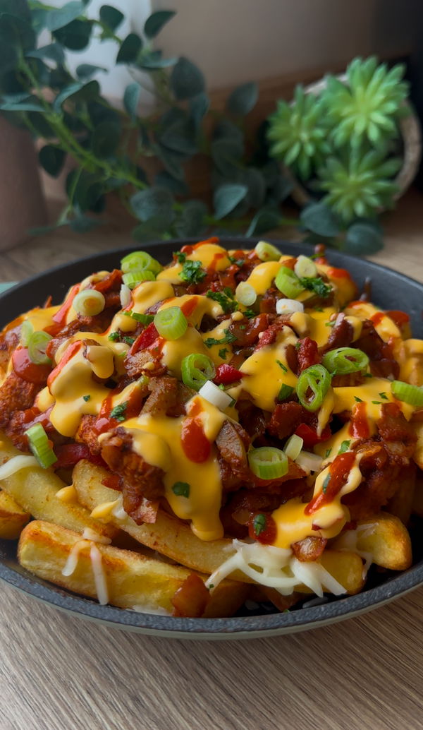 Cheesy Fajita Chicken Loaded Fries