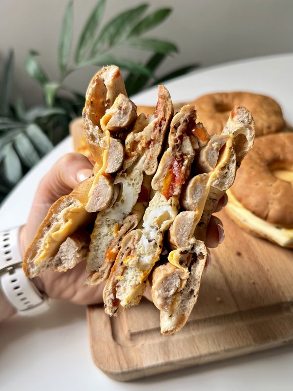 Meal Prep Breakfast Bagels