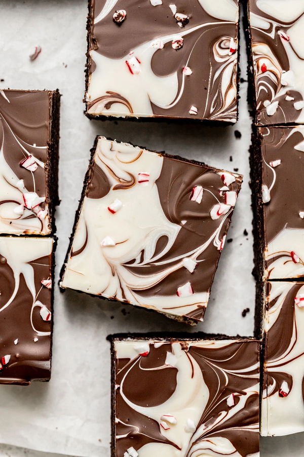 Peppermint Bark Brownies