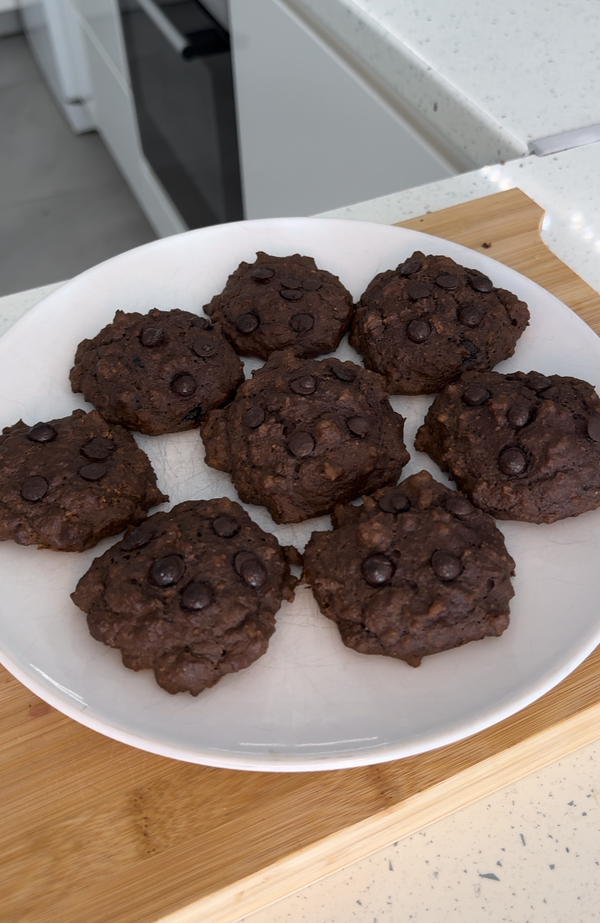 Chickpea Choco Protein Cookies
