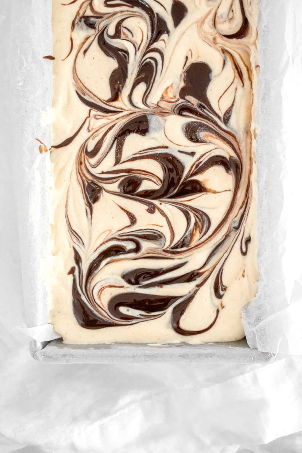 No Churn Graham Ice Cream With Brownie Fudge Swirl