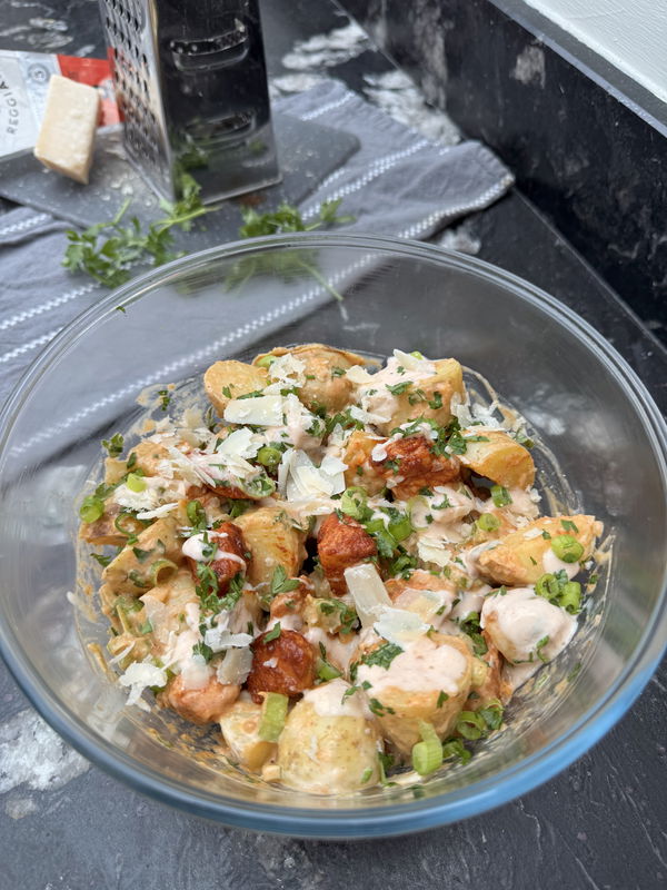 Hot Honey Chicken Potato Salad