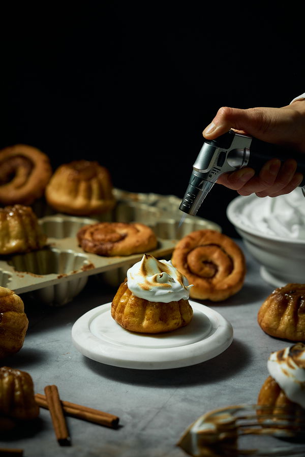 Meringue Cinnamon Roll