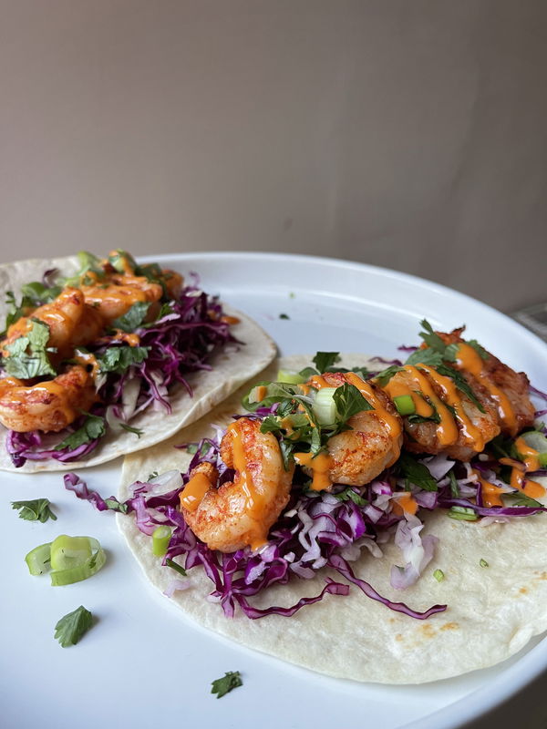 Spicy Prawn Tacos