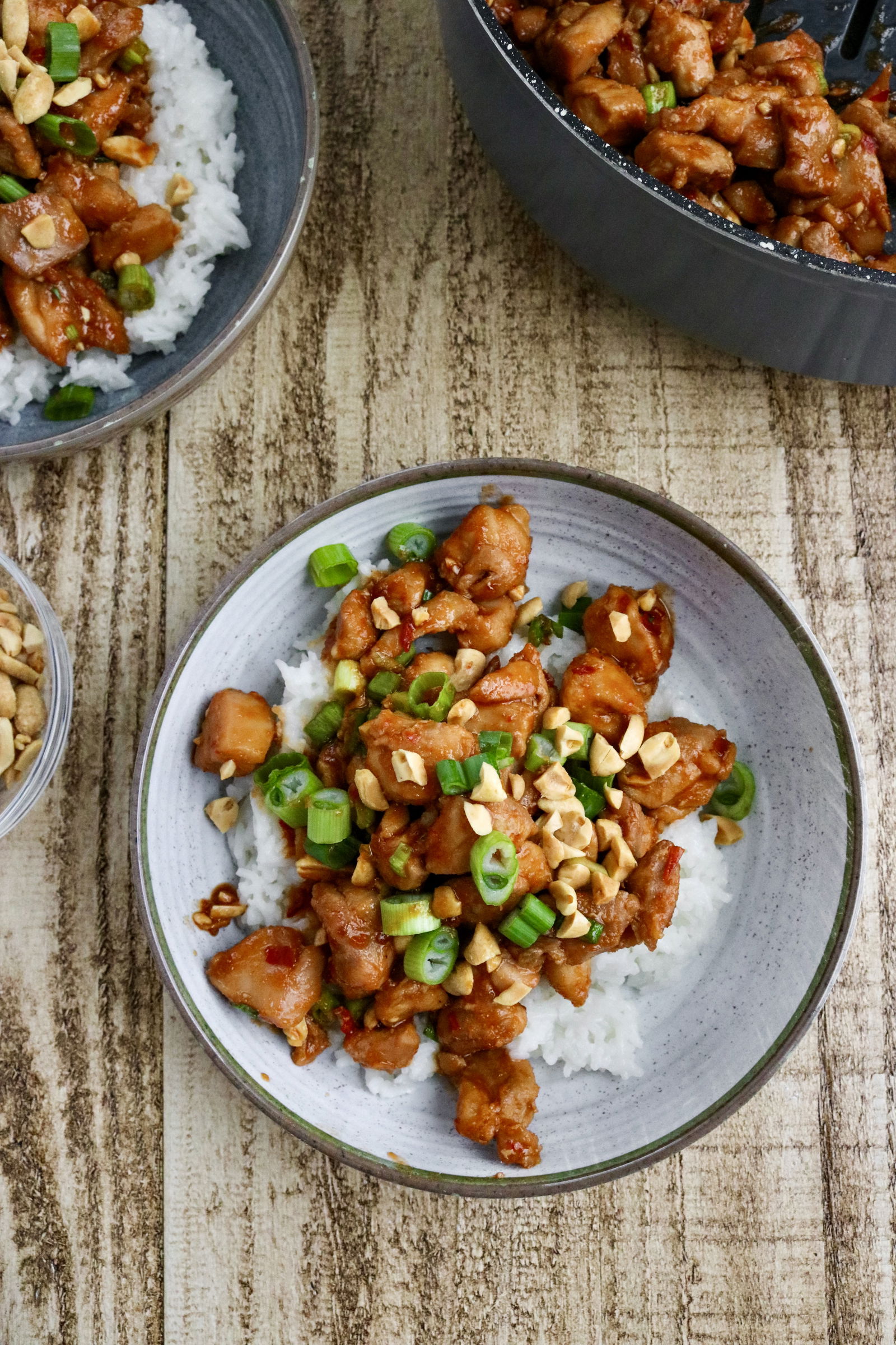 Sweet Chili Chicken Stir Fry with Coconut Rice