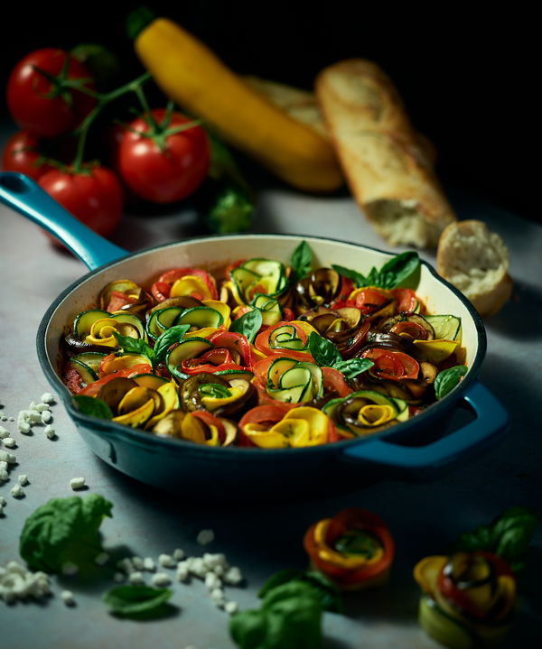 French Tian with Goat Cheese and Bread