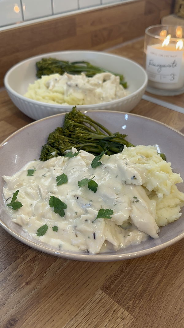 Creamy Parmesan Chicken & Mash